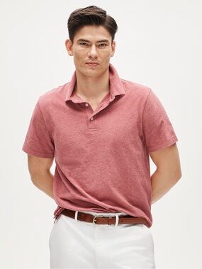 J. Crew Men's Heather Rose Polo